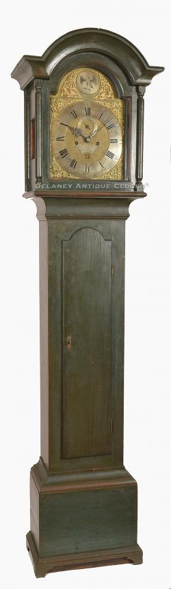 Daniel Balch of Newbury, Massachusetts. A pre-revolutionary American tall case clock, diminutive in stature. 220029.