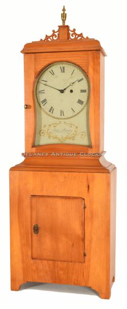 John Bailey II of Hanover, Massachusetts. A pine-cased Massachusetts Shelf Clock. 221099.