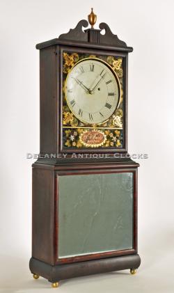 Aaron Willard. Massachusetts Dish Dial Shelf Clock made in Boston, Massachusetts. VV-133. 